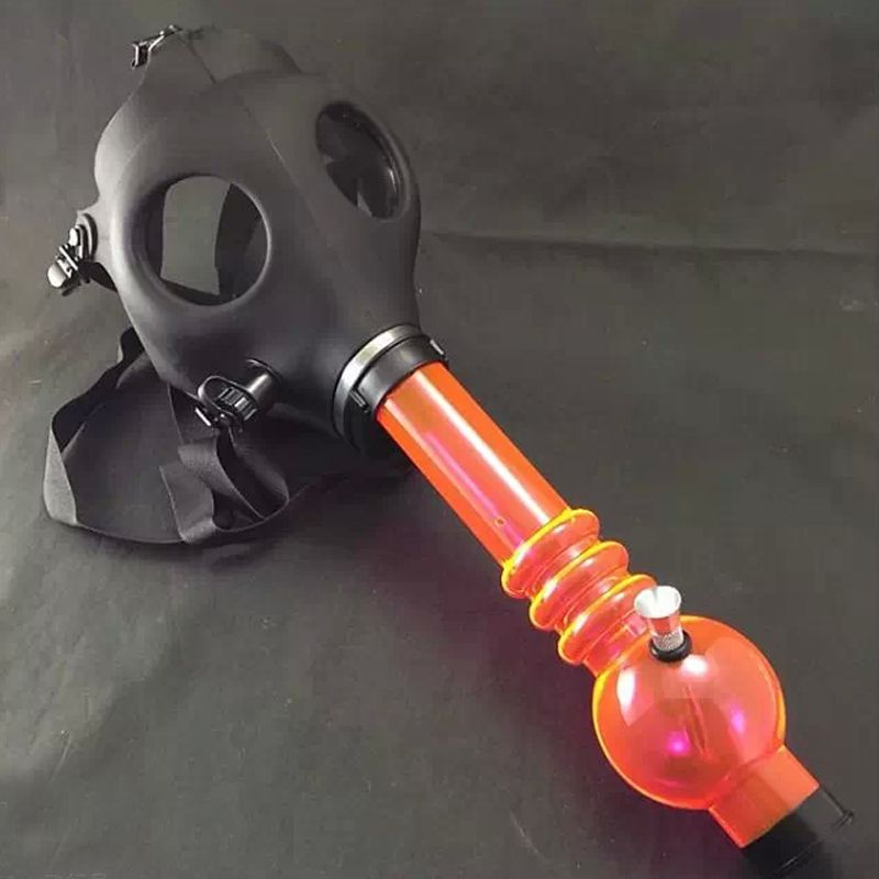 2021 Gas Mask Pipes Plastic Smoking Pipe Gas Mask Bong Hookah Shisha
