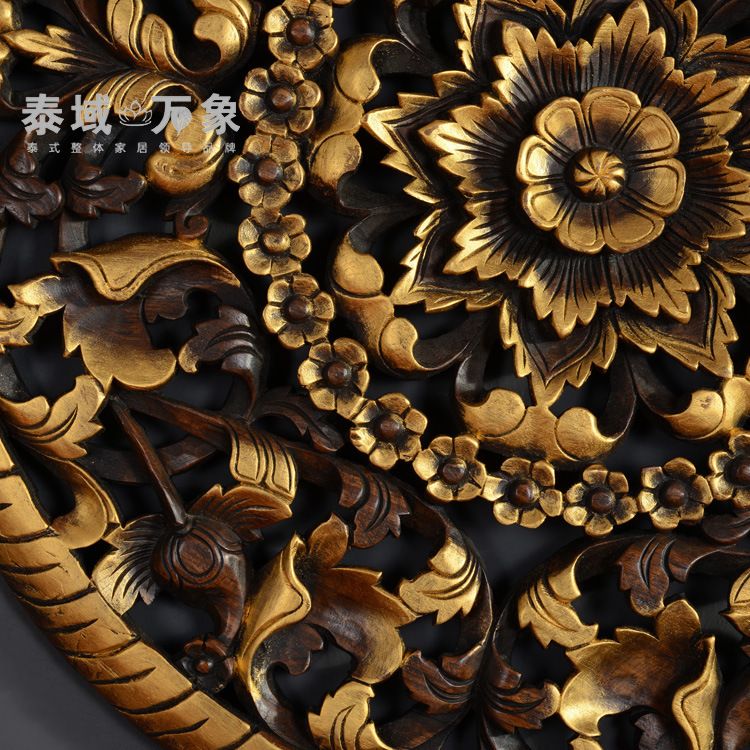 2018 Thai Teak Wood Carving Decorative Wall Carvings Southeast Round 2018 Thai Teak Wood Carving Decorative Wall Carvings Southeast Round Carved Panels Latticed Wooden Pendant Ornaments From Zhoudan5244 1674 5 Dhgate Com