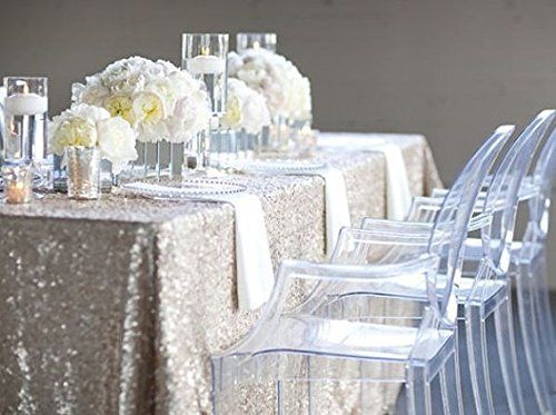 acheter nappe sequin argentÉe, nappe de mariage en argent, nappe