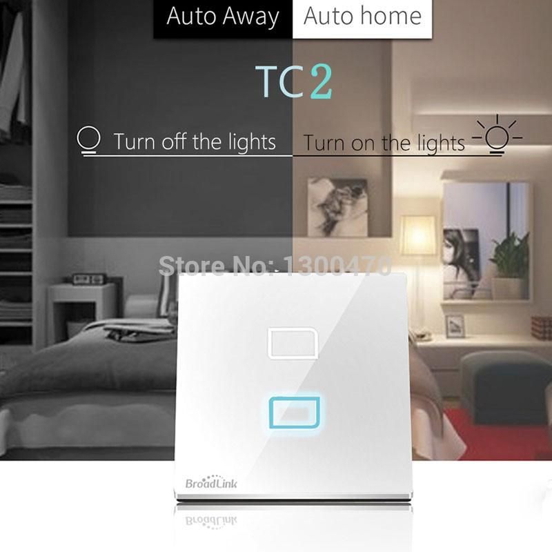 E-home Automation By Design Part - 19: Broadlink TC2 E-Touch 2gang Smart WIFI Touch Wall Light Switch IOS Android Remote Control Touch ON/OFF Biswitch Home Automation