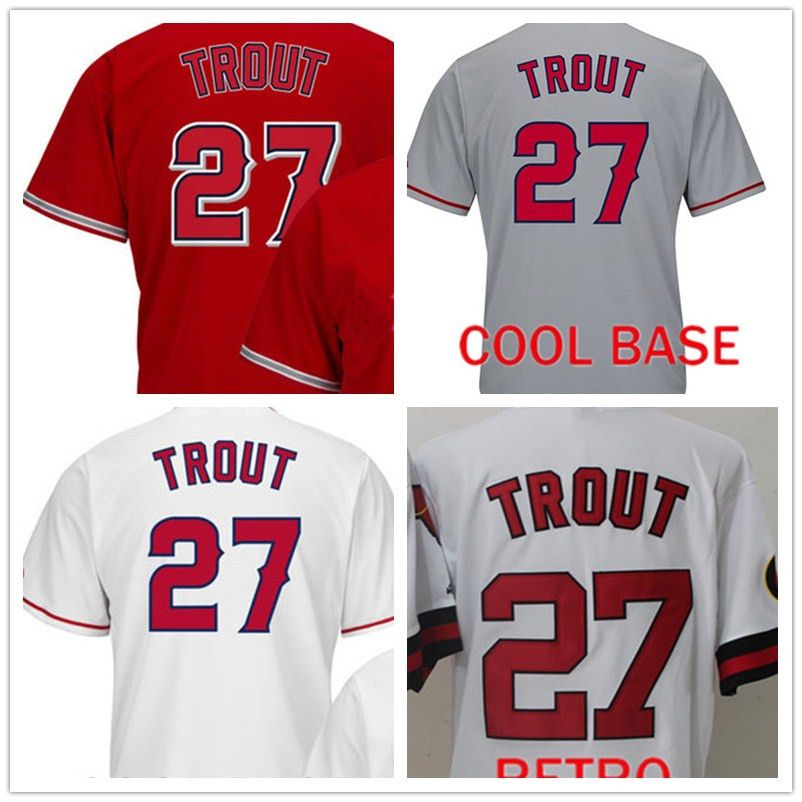 mike trout retro jersey