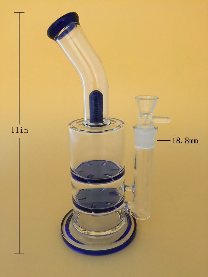 2019 Glass Water Pipes Thick Strong Double Hurricane Water Pipe Glass