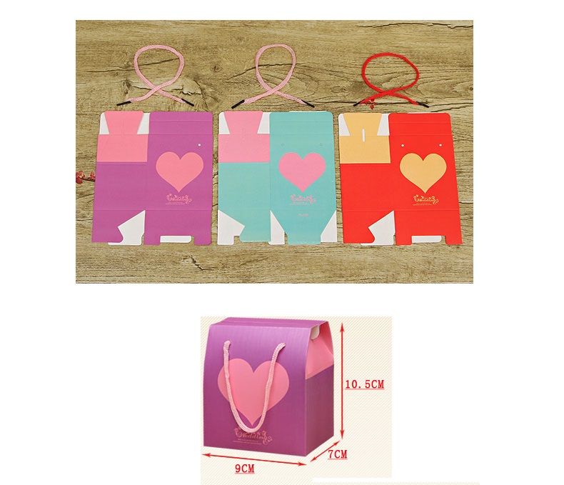 Hot Sale! Big Size 9*7*10.5cm New Heart Candy Box Hand Bag For Wedding ...