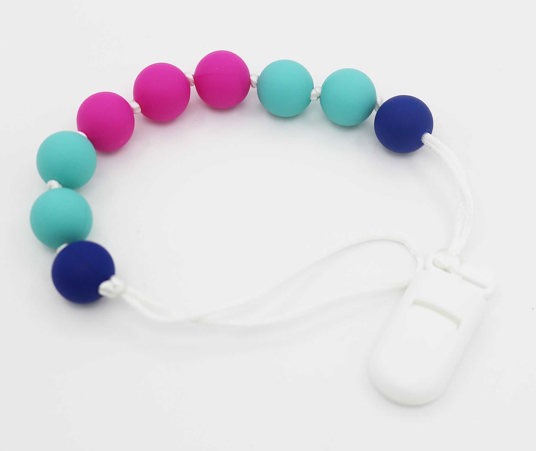 2019 Pacifier Holder Clip Universal Beaded Silicone Clips For Teething