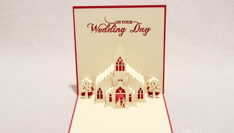 3d sweet wedding greeting cards handmade paper sculpture creative romantic gift valentines day wedding invitations happy birthdays cards holiday card wedding greeting images