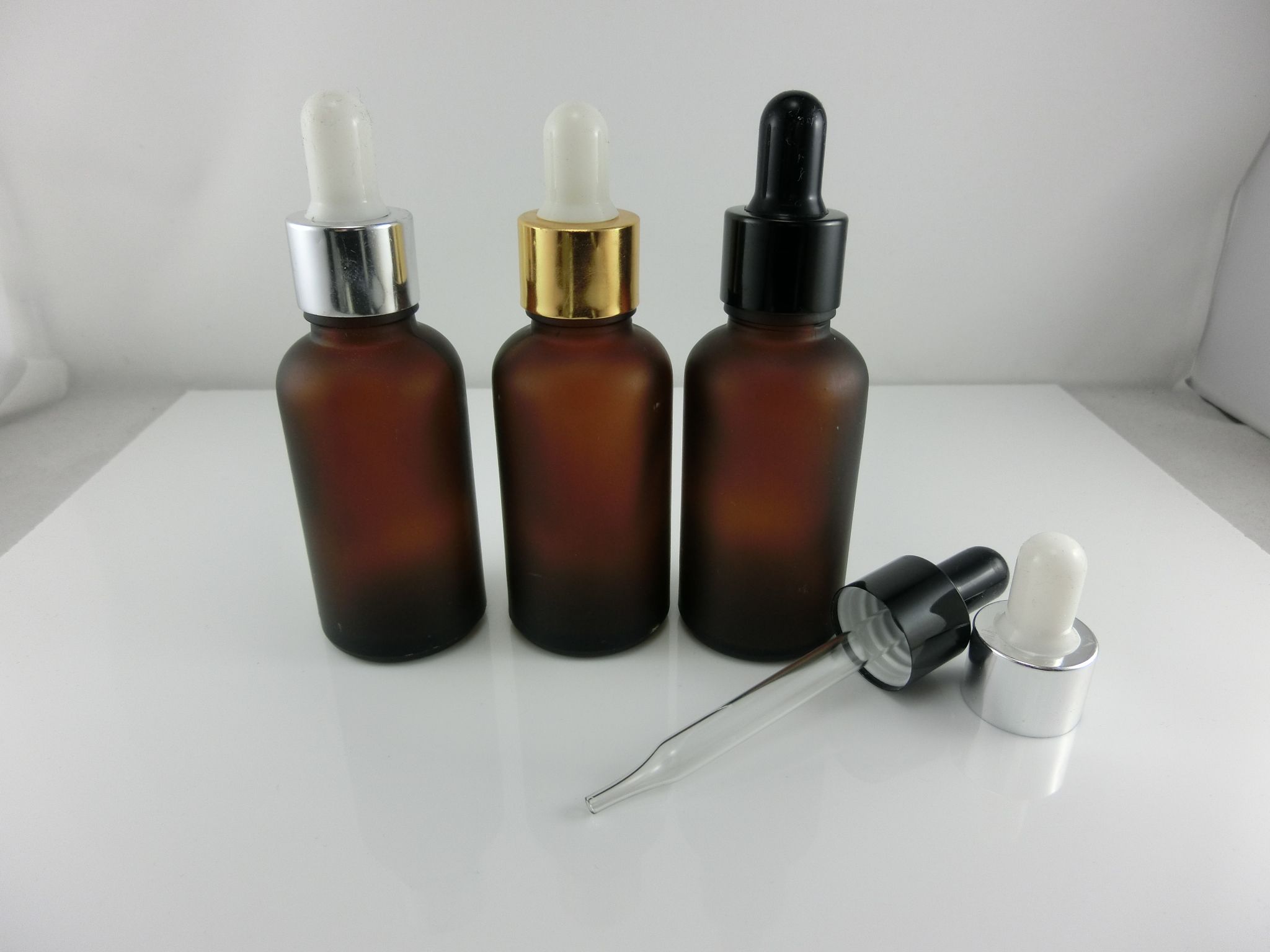 Download 2019 Wholesale 30ml 1 Oz Amber Frosted Glass Bottles/Vails With Dropper Cap For Essential Oils ...