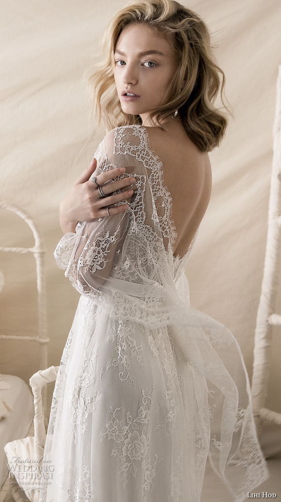 Discount Vintage 1950s Lace Wedding Dresses 2018 Lihi Hod Lace