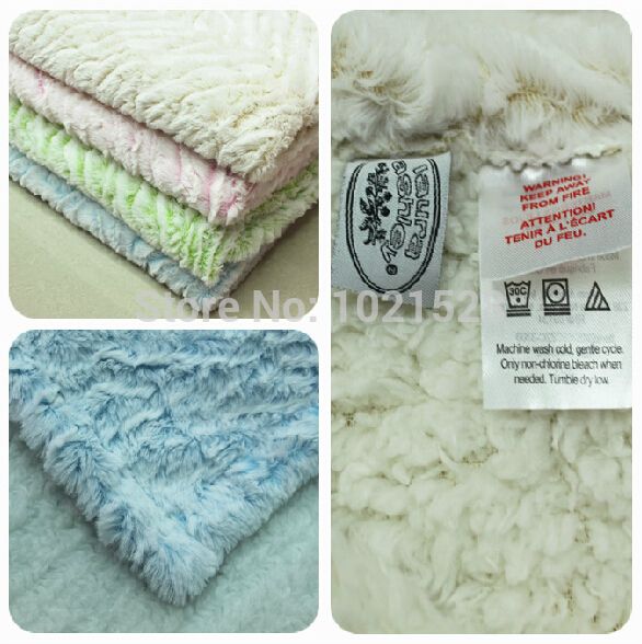 brand beansprout super soft fluffy plush baby blanket kids pink