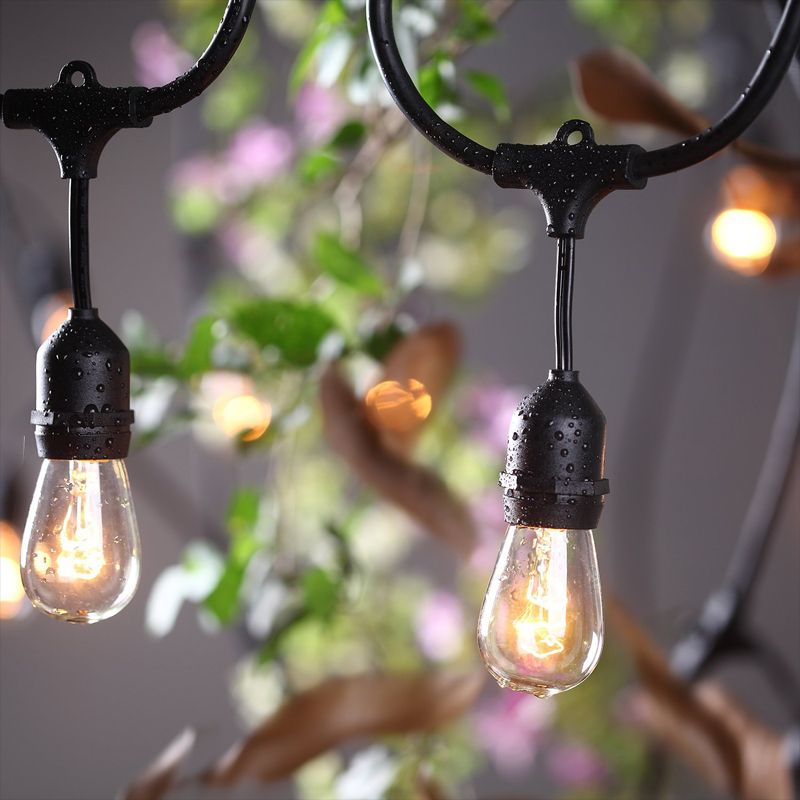 Whole Free Ul List Led Garland String Lights Outdoor Indoor Use 48ft 15pcs Sockets Popular In Us Eu Au Uk Include Bulb