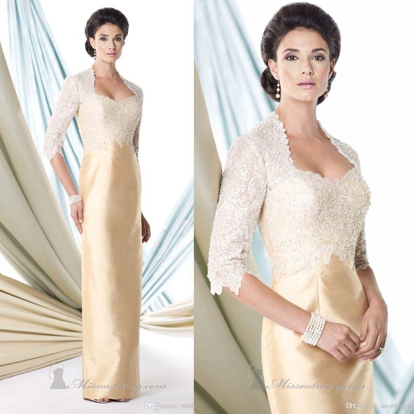 Elegant Sheath Satin Sexy Mother Of Bride Dresses Zipper Back Half