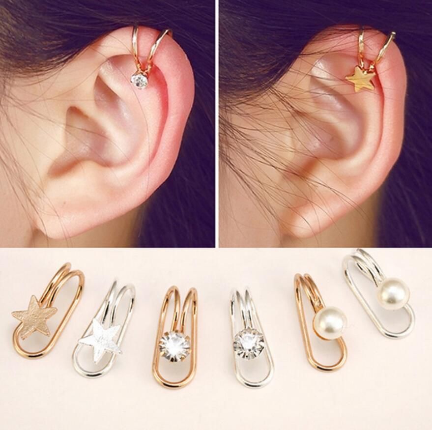 2020 Non Piercing Silver Gold Plated Cartilage Ear Cuff Earrings Wrap