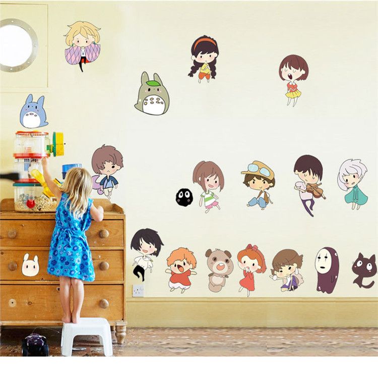 Hayao Miyazaki Animation Ghibli Totoro Wall Sticker Cartoon My