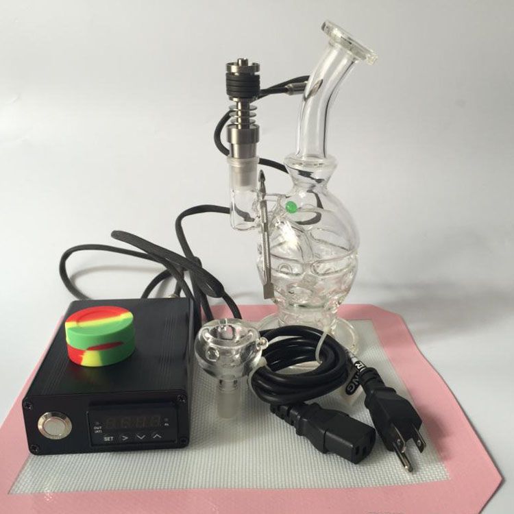 2018 new digital e nail kit contain upgrade 6 in1 titanium quartz coil works enail