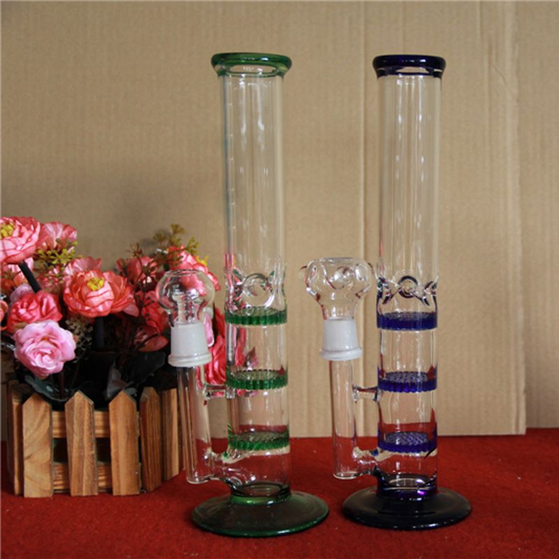 2020 High Quality Glass Bongs Oil Rigs Glass Bongs Hand Made High Borosilicate Glass Three Layer
