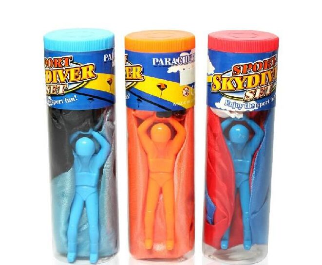 Parachute Launcher Sky Diver With Figure Soldier Kids Children Outdoor