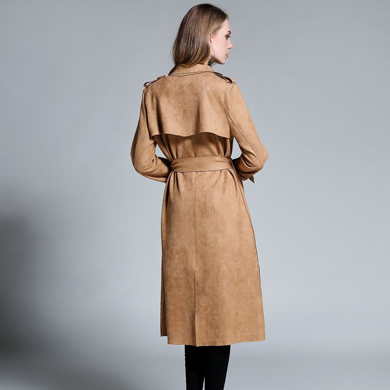 manteau daim femme