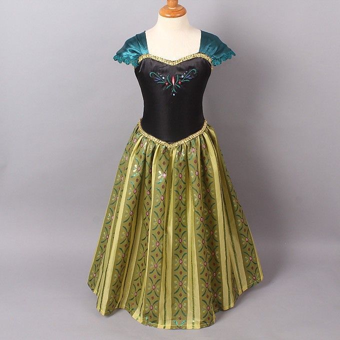 Compra De Dibujos Animados Vestido Nuevo Frozen Elsa Anna Por Muchacha De  La Princesa Cosplay Vestidos Red Cape Brand Chicas Ropa De Los Niños De Los  Niños Barato | Entrega Rápida Y
