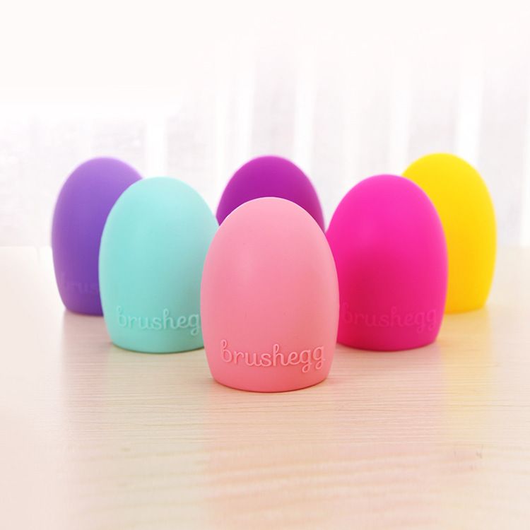 Fashion Brushegg Silicone Brush Cleaning Egg Professional Makeup Brush