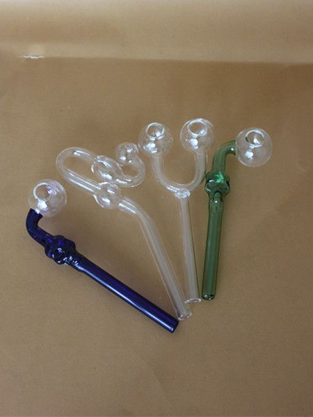 2020 Different Types 14cm Glass Oil Burners Pipes Curved Glass Water