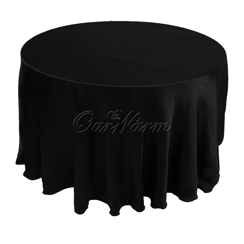Free By Dhl Large Size Tablecloth Table Cover White Black Round Free By Dhl Large Size Tablecloth Table Cover White Black Round Satin For Banquet Wedding Party Decoration Supply 120 Cth Small