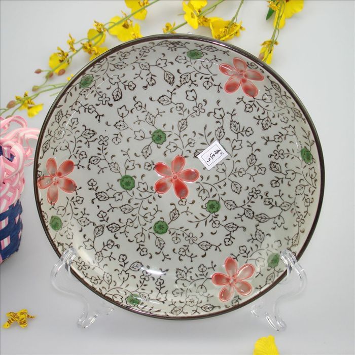 Compre 7 8 Pulgadas Hermosa Underglaze Platos De Porcelana De Cerámica