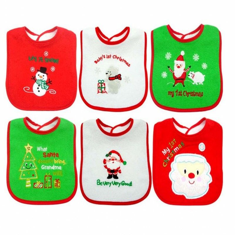 2020 Christmas Baby Bibs Bandana Bibs 