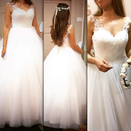 Satin Al Buyuleyici Gelinlik Yapimi Tul Sevgiliye Kat Uzunluk Balo Gelinlikler Aplike Gelin Onlukler Spagetti Tl986 72 Dhgate Comda
