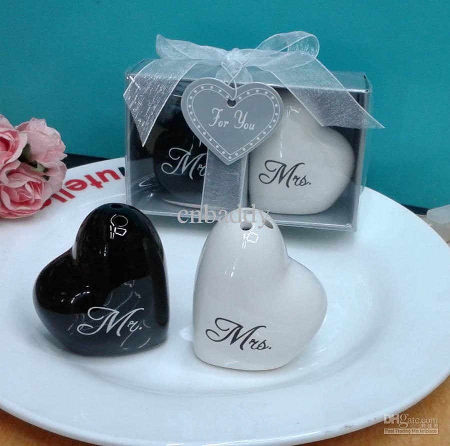 Wedding Favors And Souvenirs Party Door Gifts Heart Shaped Mr. Mrs