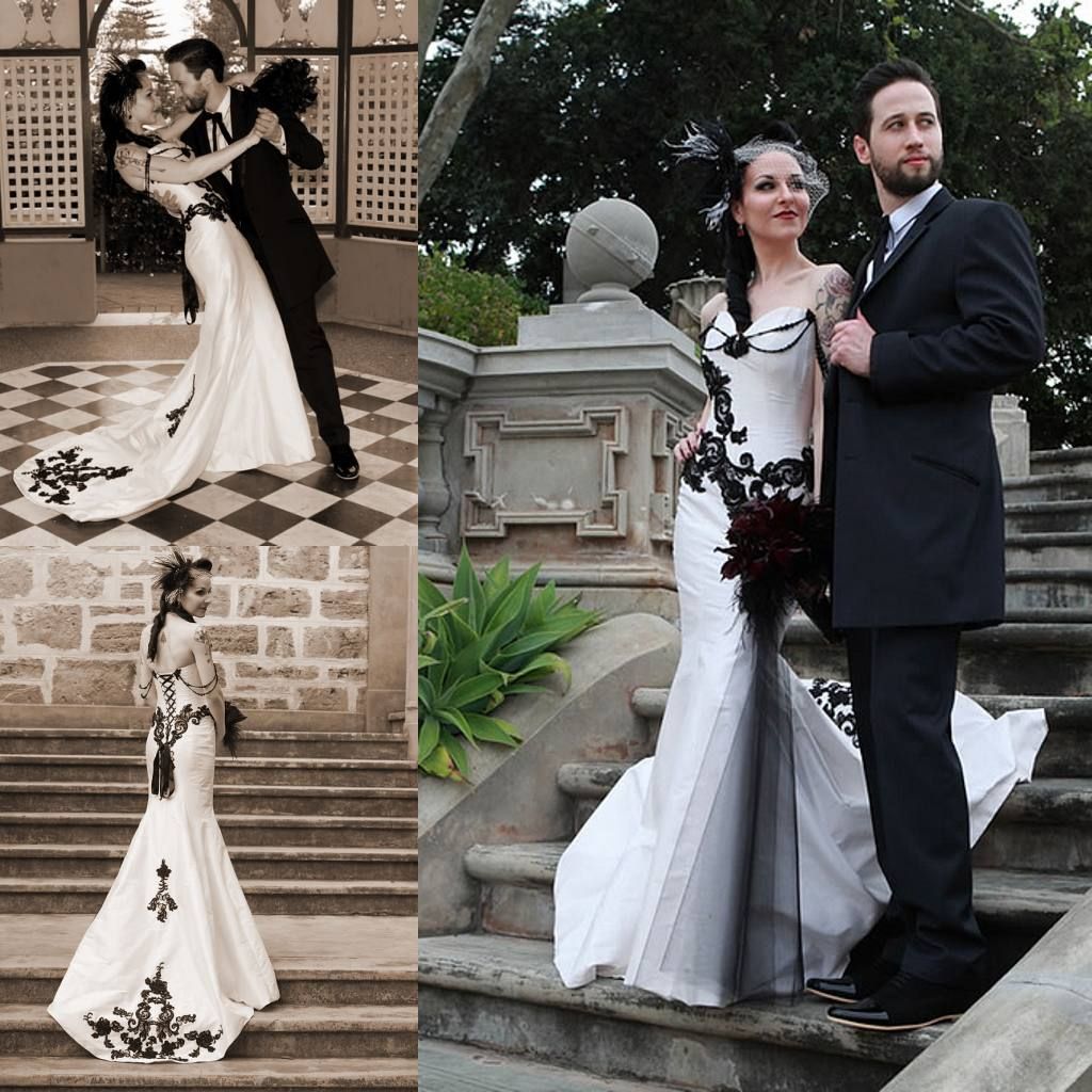 Best Black And White Mermaid Wedding Dresses in the world Check it out now 