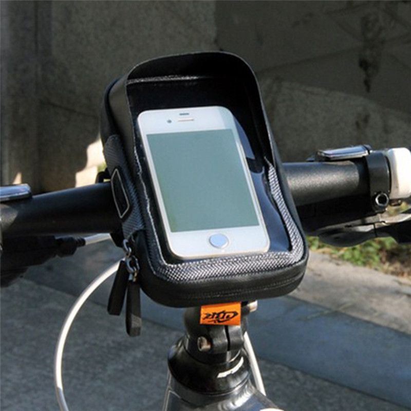 BLACK BIKE WATERPROOF SADDLE BAG SEAT POST REAR POUCH MTB BICYCLE