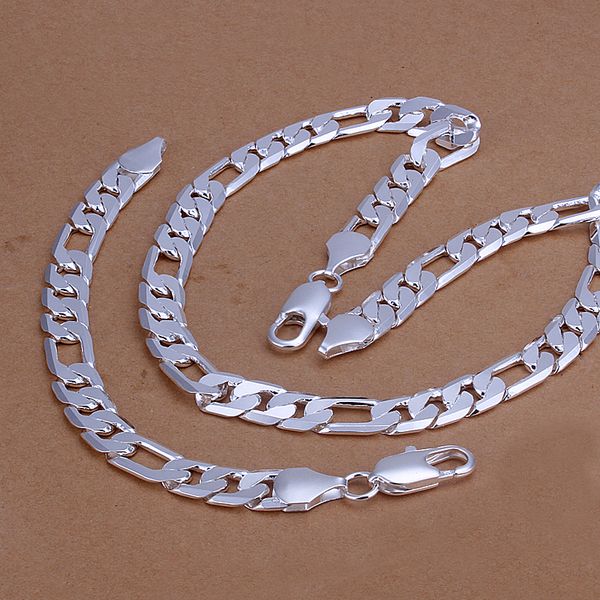 925 Silver Necklace Bracelet 