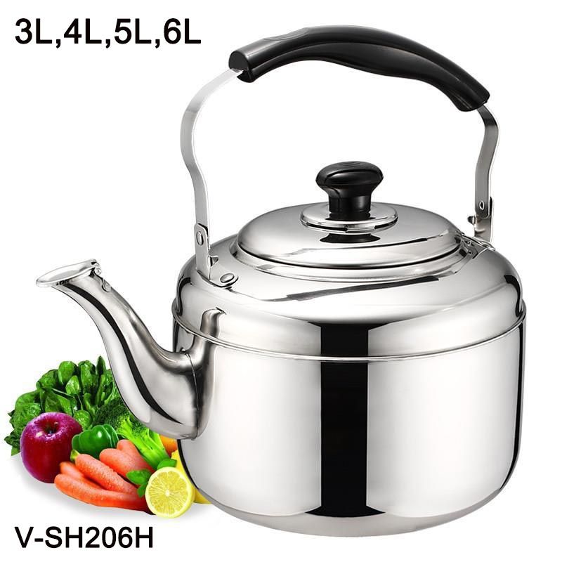 Stainless Steel Whistling Kettle Tea Classical Pot Tea Kettle High Quality Thick Kettle Mirror