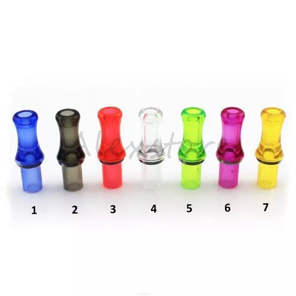 6 Styles Plastic Drip Tips 510 Ego Thread Drip Tip Colorful Mouthpiece