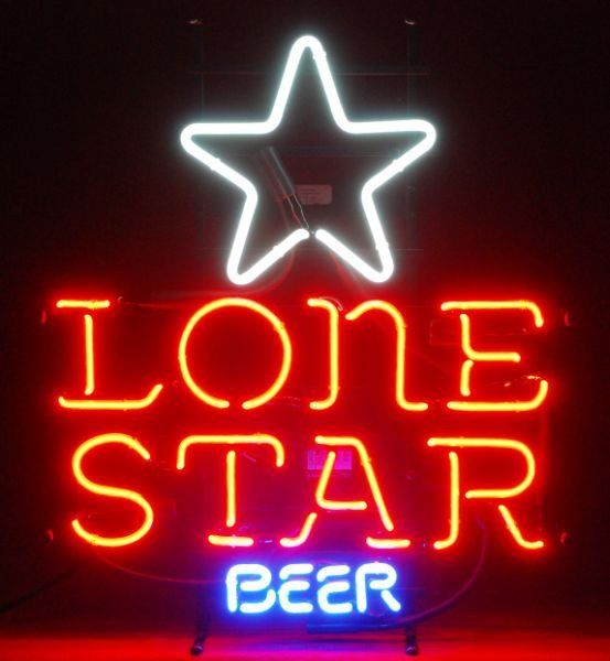 2018 New Lone Star Beer Glass Neon Sign Light Beer Bar Pub
