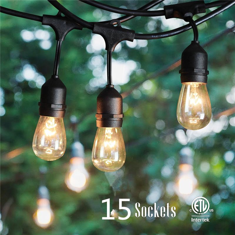 Whole Free Decorative Outside Led String Lights For Patio Porch Include 15 Pcs Bulb Waterproof Sjtw 18awg From Factory
