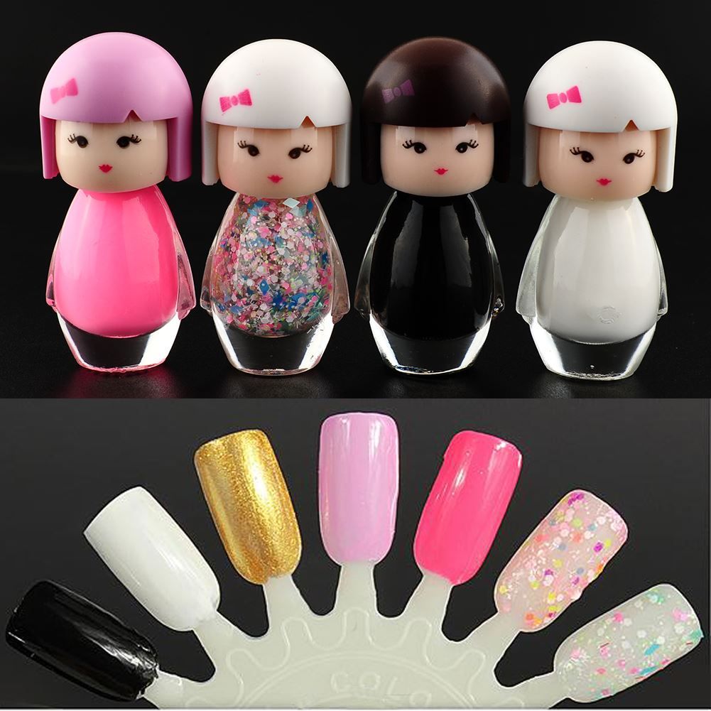 New Fashion Cute Baby Doll Design Acrylic Neon Nail Art Polish New Fashion Cute Baby Doll Design Acrylic Neon Nail Art Polish