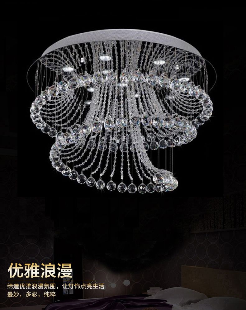 Acquista nuovo design moderno soggiorno lampadario di cristallo luci ... Lampadario design moderno