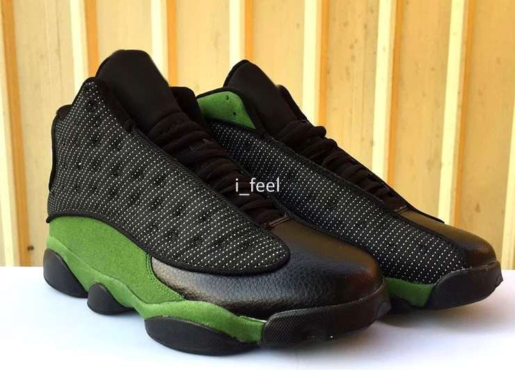 olive green and black 13s