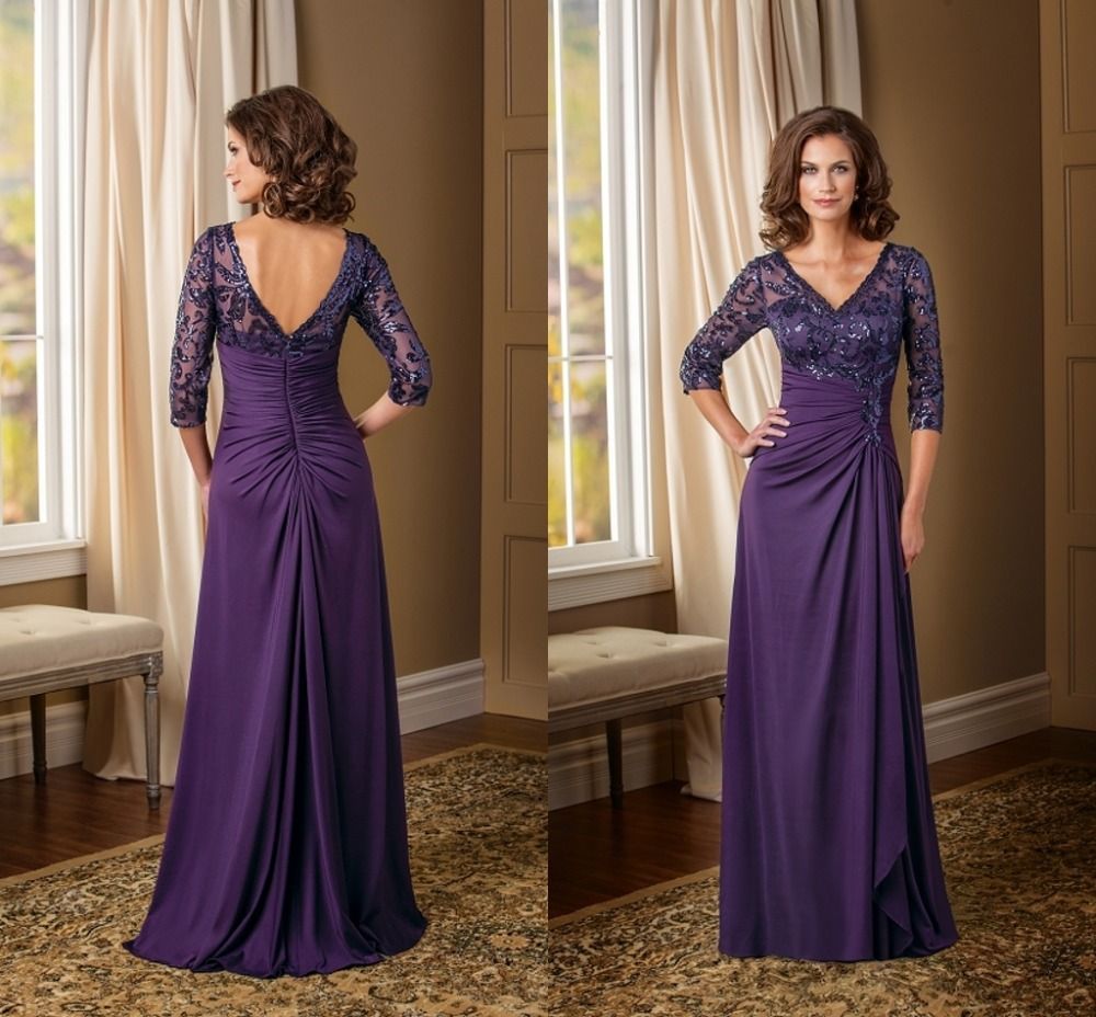 mother of the bride plum dresses