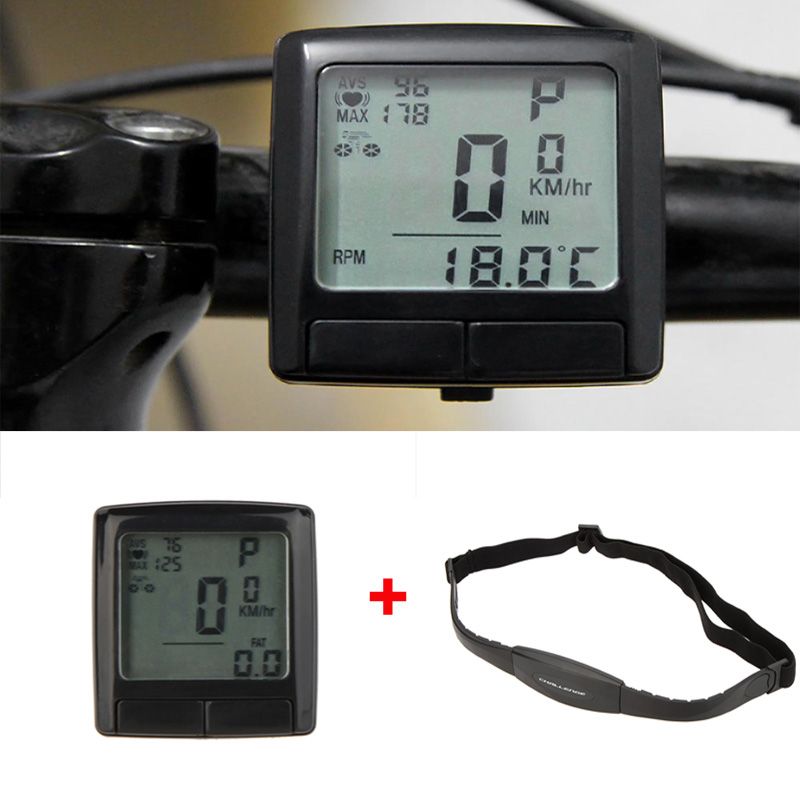 2019 LCD Bike Bicycle Cycling Computer Odometer Speedometer + Wireless