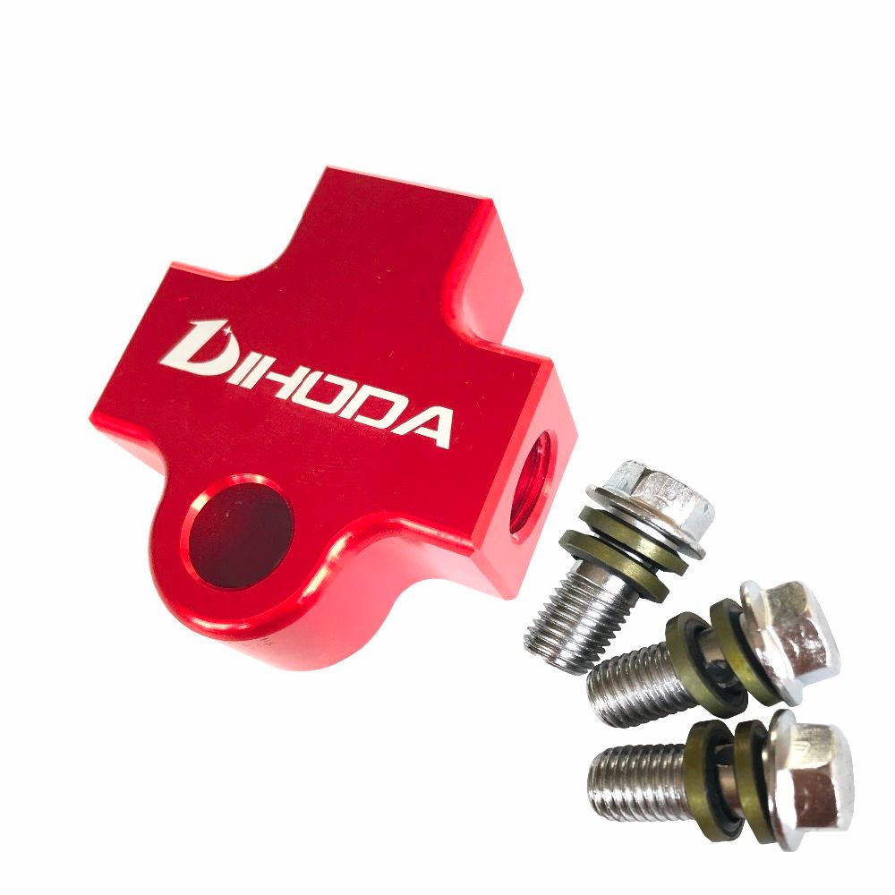 Adaptador De Manguera De Aceite De Freno Hidráulico Rojo Adaptador De Manguera De Aceite De Freno Hidráulico Rojo