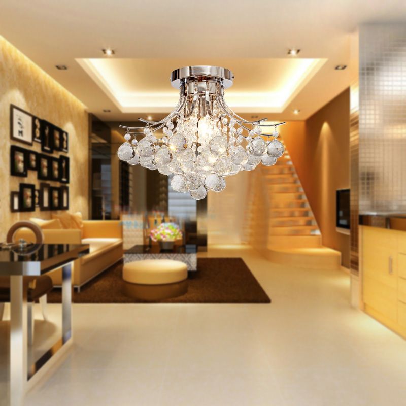 Livraison gratuite moderne lustre en cristal 3 allume la lampe de ... Désign Couloir Lustres