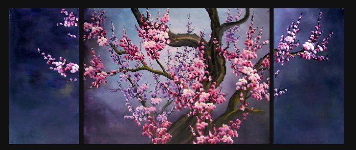 Cherry Blossom Canvas Wall Art best handpainted landscape cherry blossom flowers pictures oil Cherry Blossom Canvas Wall Art best handpainted landscape cherry blossom flowers pictures oil