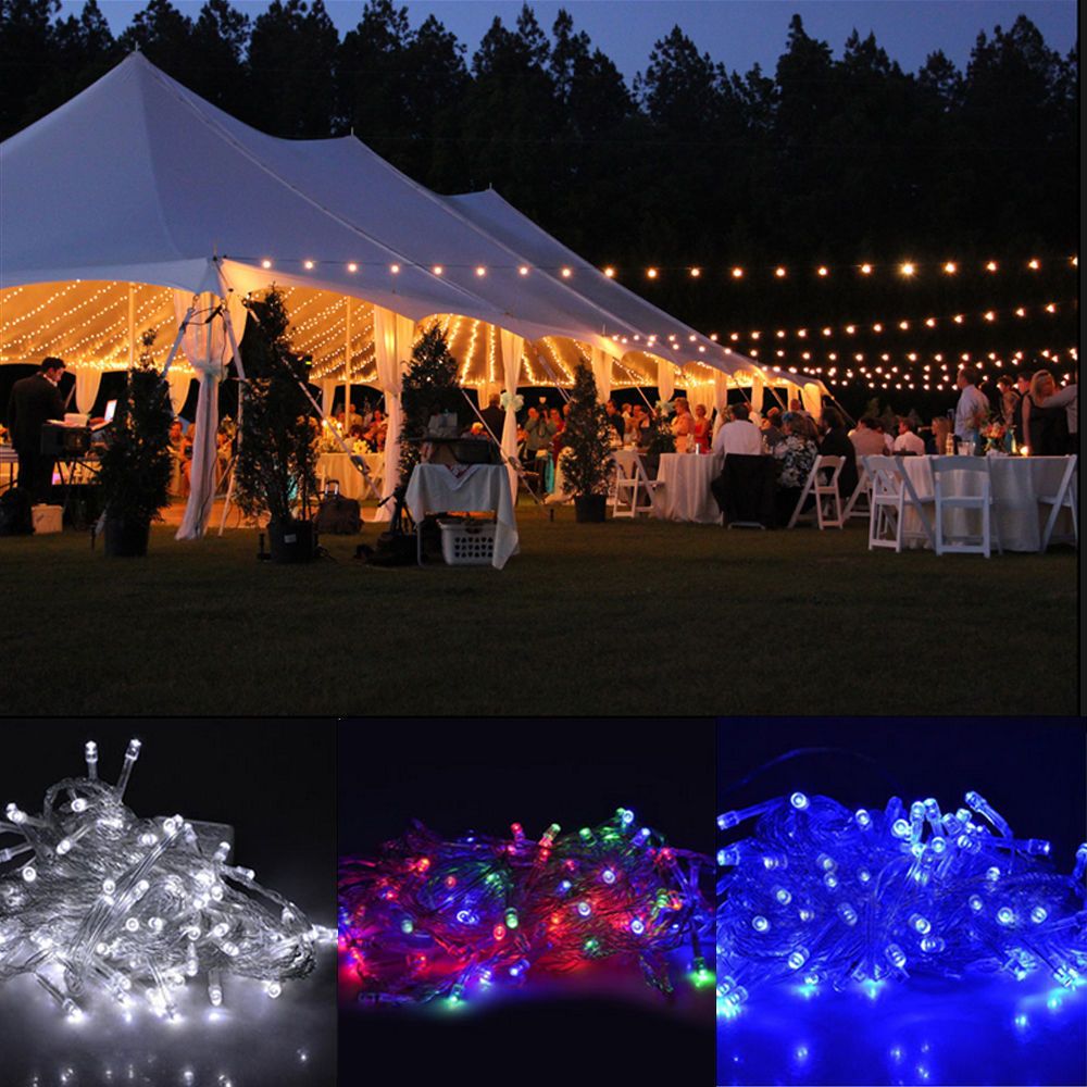 Mains Powered 10m String Fairy Lights Xmas Garden Wedding Party Led Mains Powered 10m String Fairy Lights Xmas Garden Wedding Party Led Micro Wire Metal Light Strips Flexible