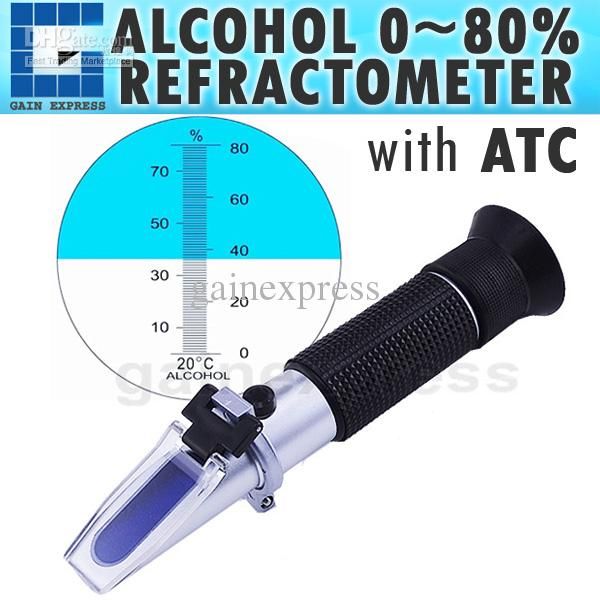 2019 RHW 80ATC New Portable Handheld Refractometer Design For Alcohol