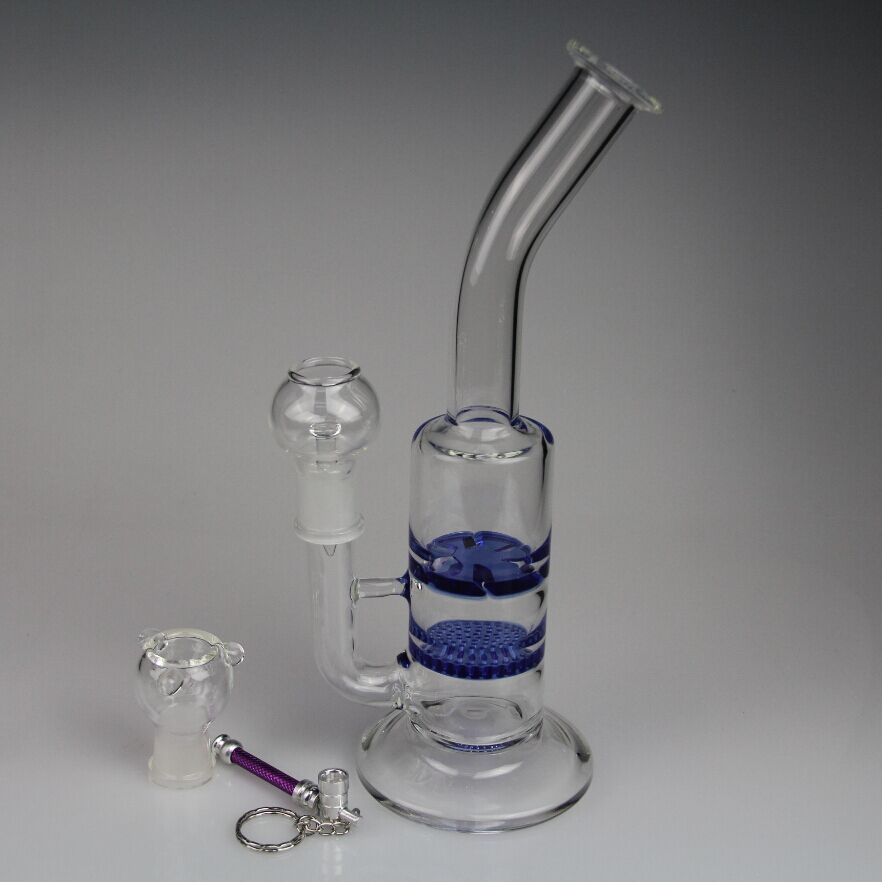 Wholesale Hookahs At 21.32, Get Bong New Two Fun Ction Glass Bong