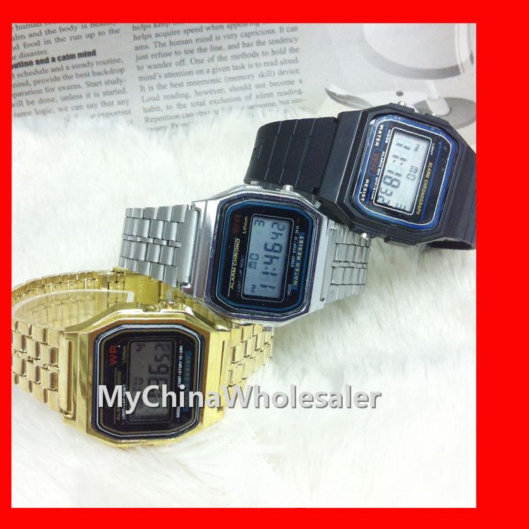 digital watch large display