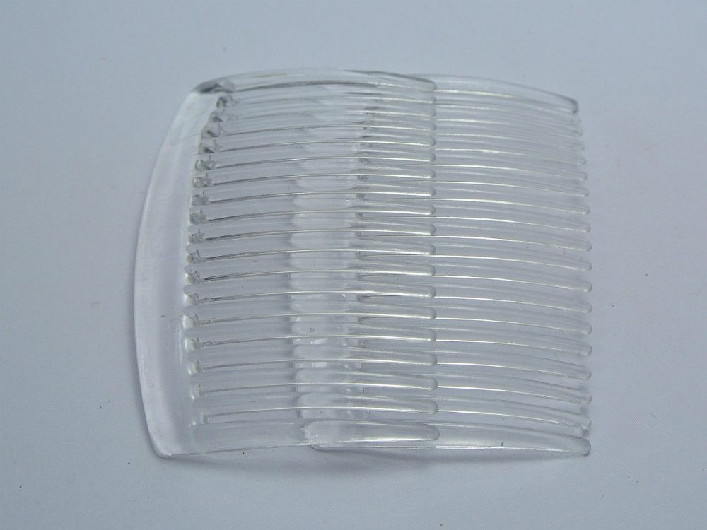 2019 20 Clear Plastic Smooth Hair Clips Side Combs Pin Barrettes