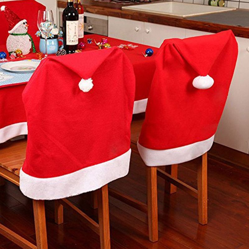Santa Hat Chair Covers E Red Back Santa Hat Chair Covers E Red Back Kitchen For Holiday Festive Decor Large Slipcover Al