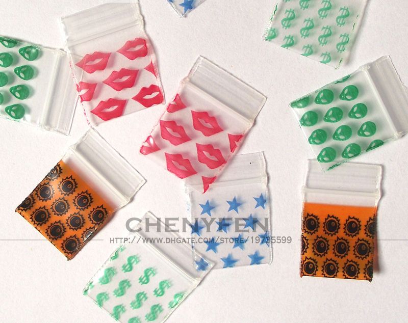 2019 Mini Ziplock Baggies 1lot Mix 2 Pattern Randomly Send 0.7x1small